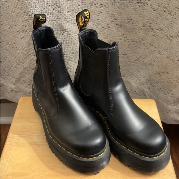 Dr. Martens Black Ankle Boots - Picture 1 of 3